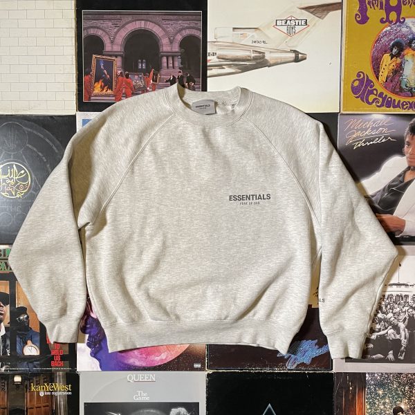 Fear of God Essentials Cream Crewneck Sweater XS; Fits S